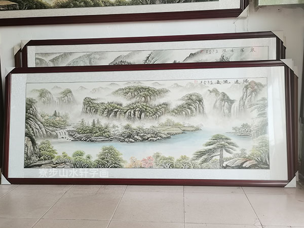 Long history landscape painting banner size: 88X210cm