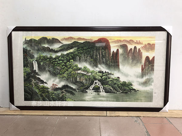 Chenyan landscape painting banner size: 88X168cm